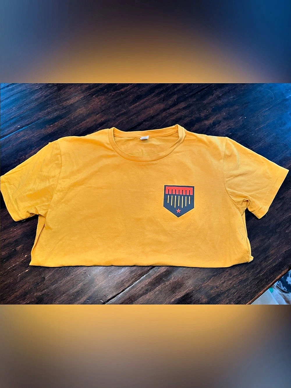 Plate Crate Old School Tee Graphic Short Sleeve Tee Orange Medium